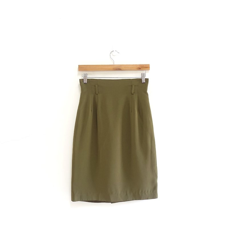 │Slowly│ Four-leaf clover - Vintage dress │vintage. Vintage. - Skirts - Polyester Green