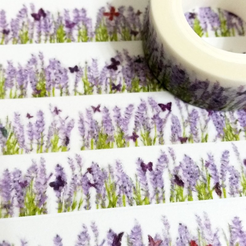 Sample Washi Tape Lavender - มาสกิ้งเทป - กระดาษ 