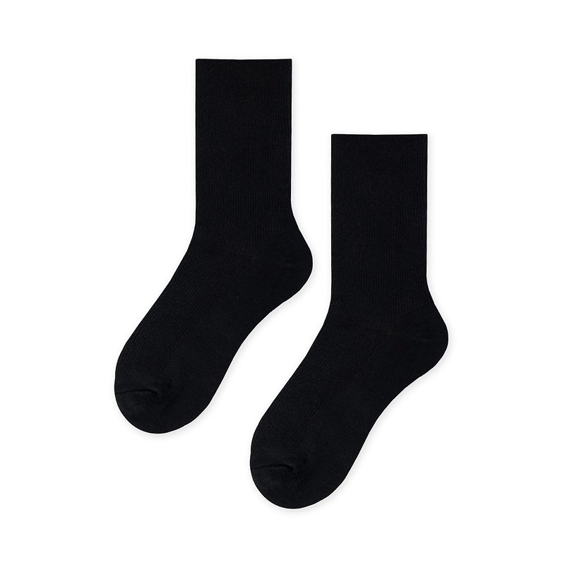 Cotton & Hemp Socks Black - Colorful Life・Night