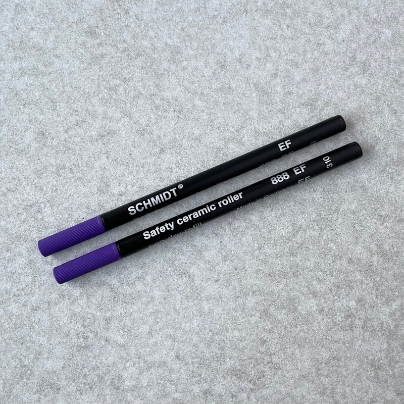 Hexagonal ballpoint pen [refill set of 2] SCHMIDT 888 EF (0.5mm) - Ballpoint & Gel Pens - Other Materials Black