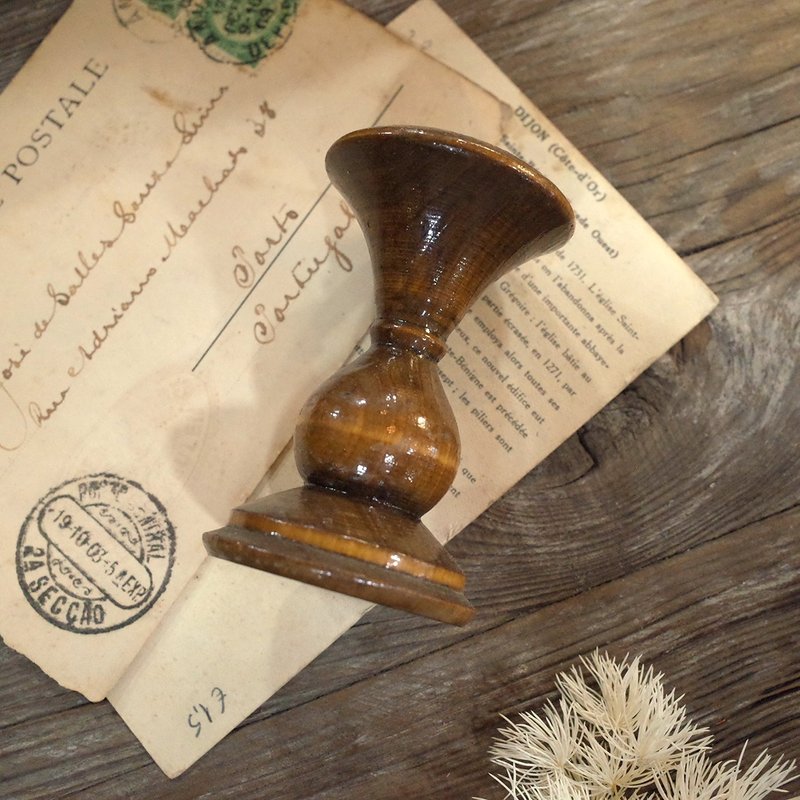 西班牙帶回老件.木製小燭台.擺件.飾品礦石水晶陳列展示推薦 - 香氛蠟燭/燭台 - 木頭 