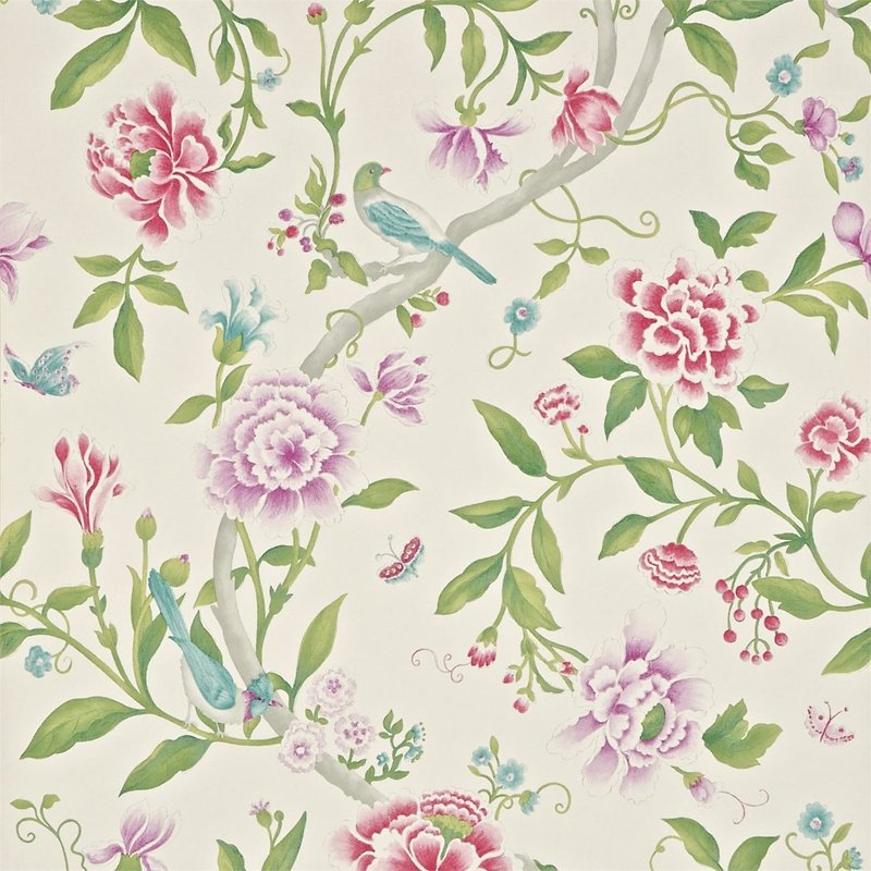 Sanderson_Caverley_Porcelain Garden Porcelain Garden Wallpaper - ตกแต่งผนัง - กระดาษ 