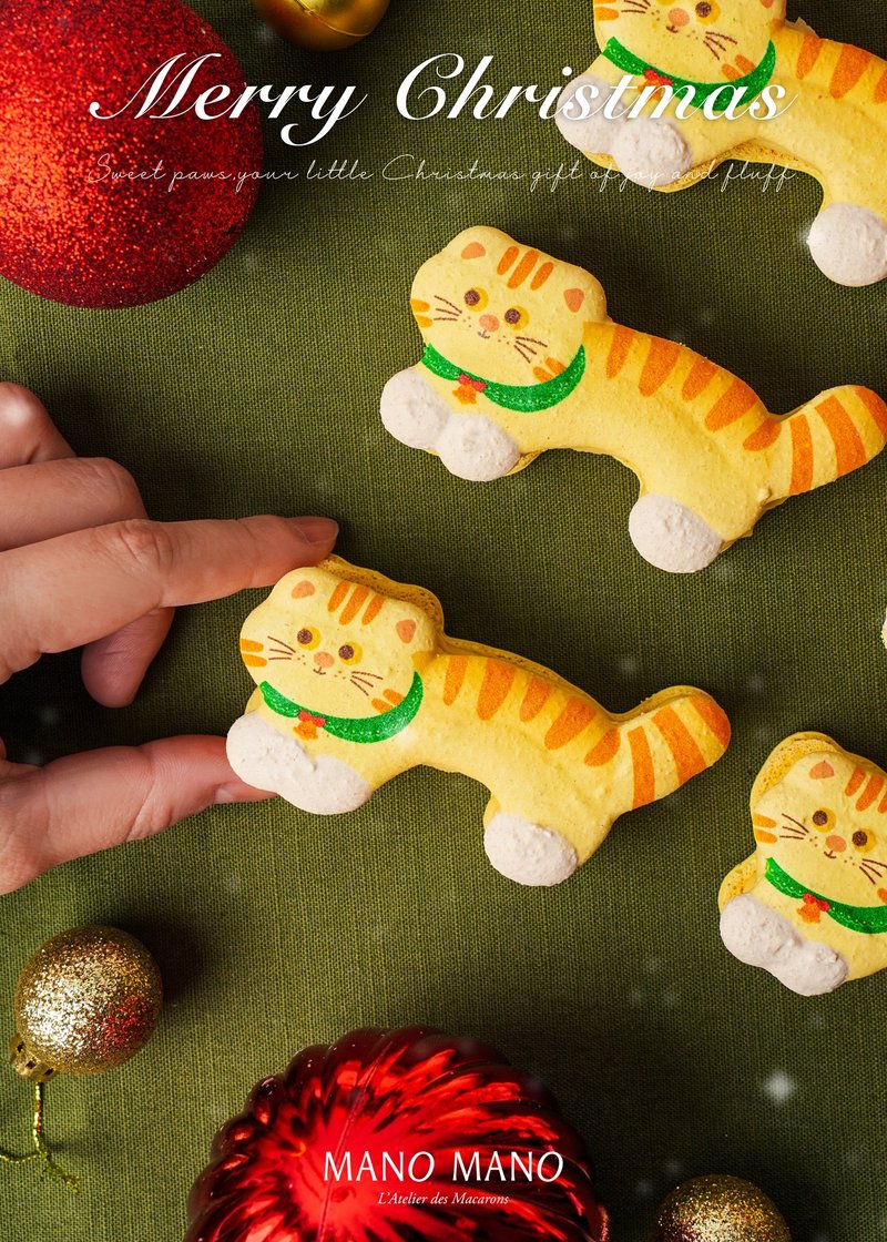 聖誕節限定 | 貓咪厚餡馬卡龍 - 蛋糕/甜點 - 其他材質 