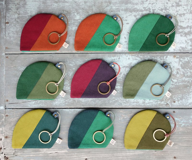 福袋 - 山河一葉鑰匙包 選兩色專屬折扣 全色系9色任選2 - 鑰匙圈/鑰匙包 - 棉．麻 多色