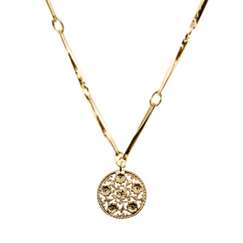 Rose necklace (one and only) - Necklaces - Other Metals Gold