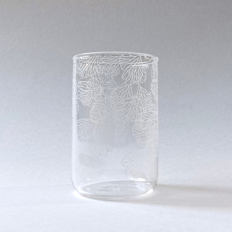 Fern Pattern Glass - high - Adiantum capillus-veneris - แก้ว - วัสดุอื่นๆ ขาว