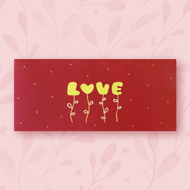 [Lover Mom LOVE] Handmade hand-painted envelope bag red envelope bag no.1 - Envelopes & Letter Paper - Paper Red