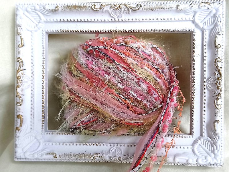 日本混合紗線 - 編織/羊毛氈/布藝 - 聚酯纖維 粉紅色