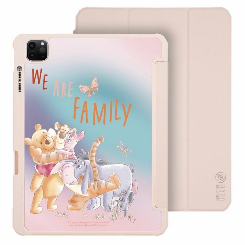 Disney迪士尼小熊維尼iPad Air/Pro 2024 可拆式防摔透明實色摺套 - 平板/電腦保護殼/保護貼 - 塑膠 多色