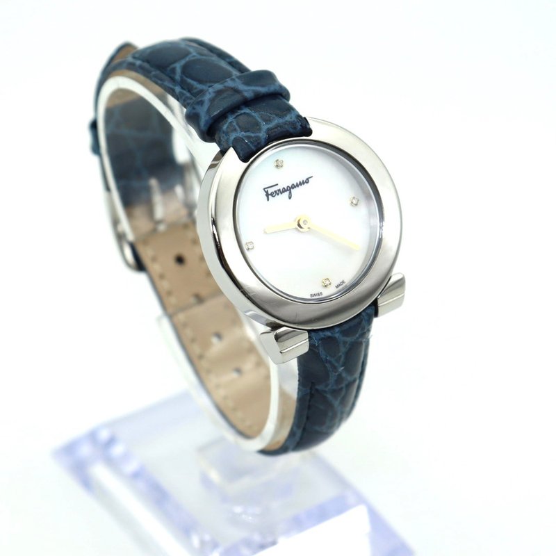 Salvatore Ferragamo Vintage Watch - 00862 - นาฬิกาผู้หญิง - สแตนเลส สีน้ำเงิน