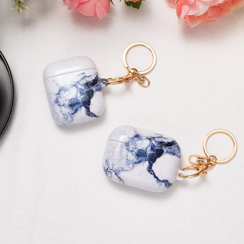 【客製化】靛藍古瓶 AirPods Pro 2 / Pro / 3 保護殼 - AirPods/耳機保護套 - 塑膠 藍色