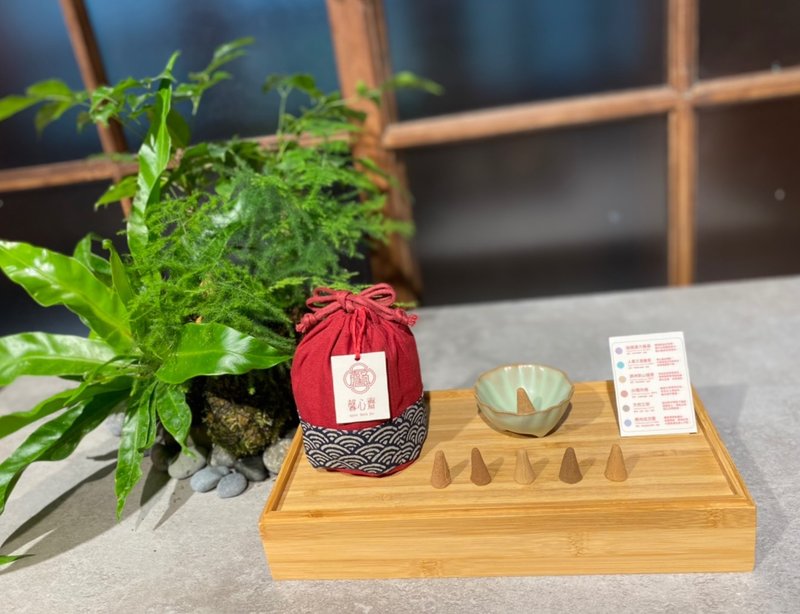Xinxinzhai body, mind and soul healing ancient cone handmade incense cone combination pack officially recommended incense gift - Fragrances - Wood Brown