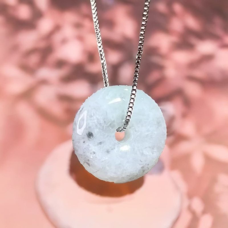 [May‧Peace] フライング ブラック チキン ジェイド ピース バックル ペンダント 天然ビルマ翡翠 A グレード ギフト | - チャーム - 翡翠 透明