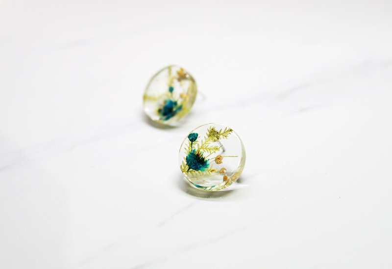 [Earrings/ Clip-On] Temperament Earrings - Flower Series 3 - Large Style - ต่างหู - เรซิน หลากหลายสี