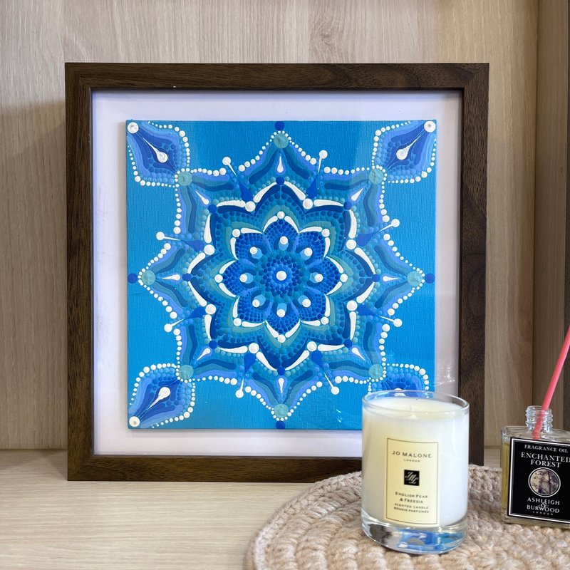 Mandala mandala works no.3 Tropical Island - Items for Display - Cotton & Hemp Blue