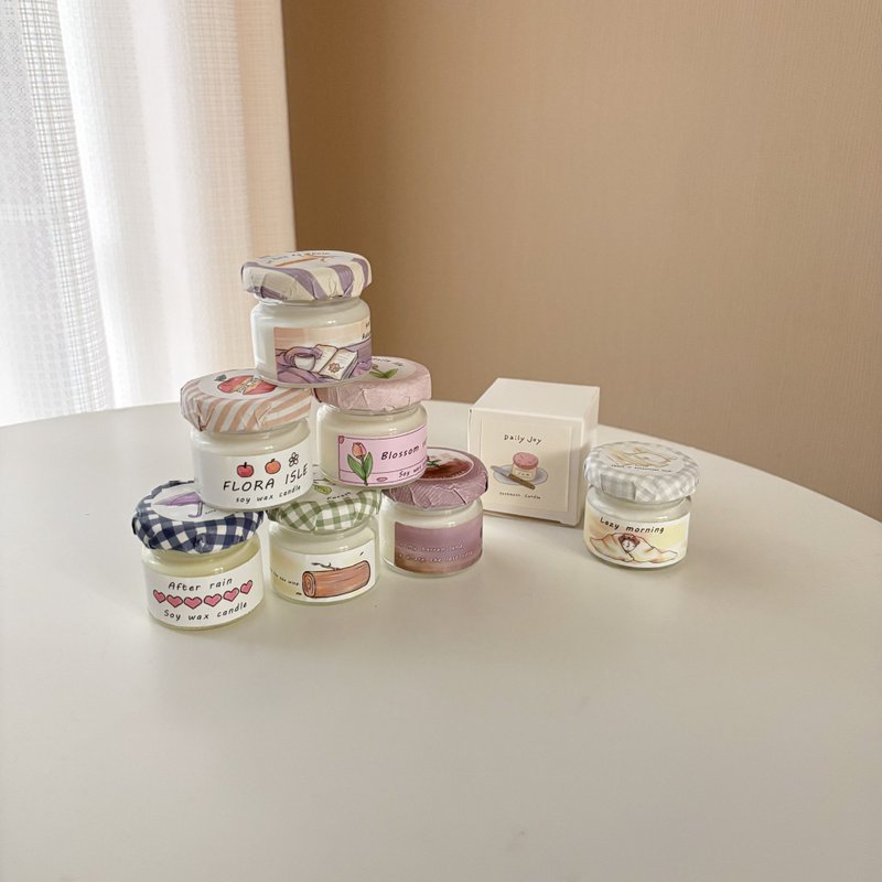 Jam Jar Candles | Christmas Gift | Exchange Gift | Handmade Candles | Scented Candles - น้ำหอม - ขี้ผึ้ง 