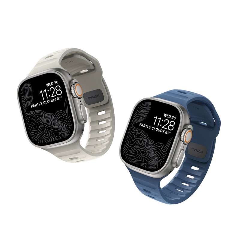 【美國NOMAD】Apple Watch專用運動風FKM橡膠錶帶-49/46/45/44mm - 錶帶 - 橡膠 多色