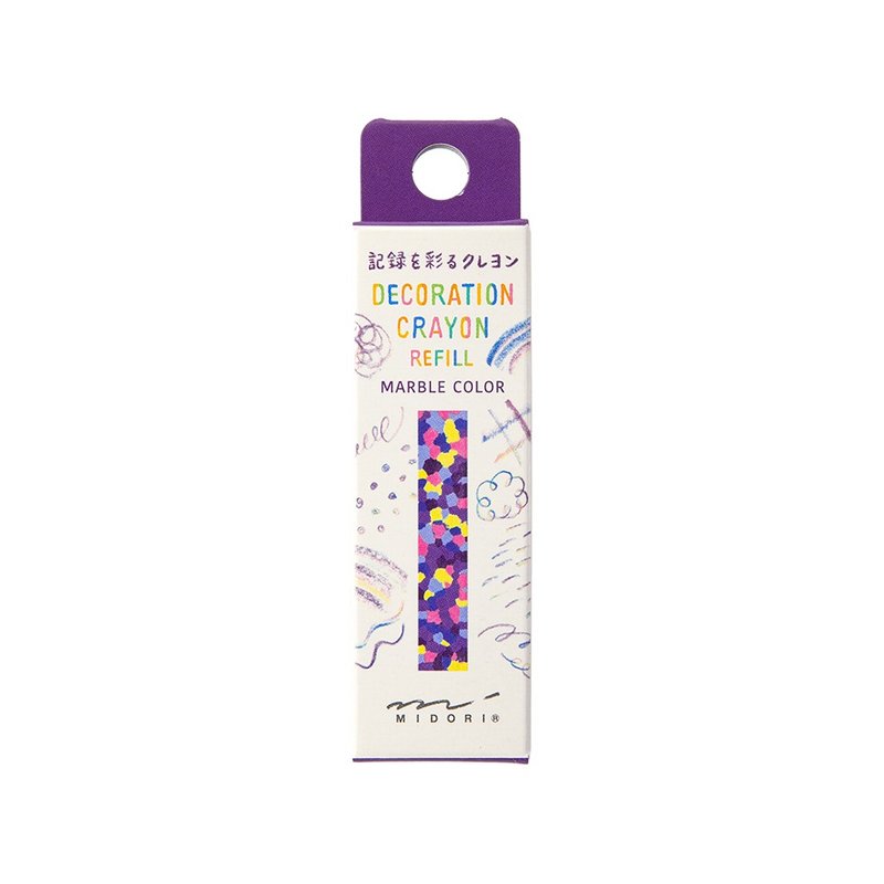 MIDORI Square Color Crayon Refill Night Sky - Other Writing Utensils - Wax Multicolor