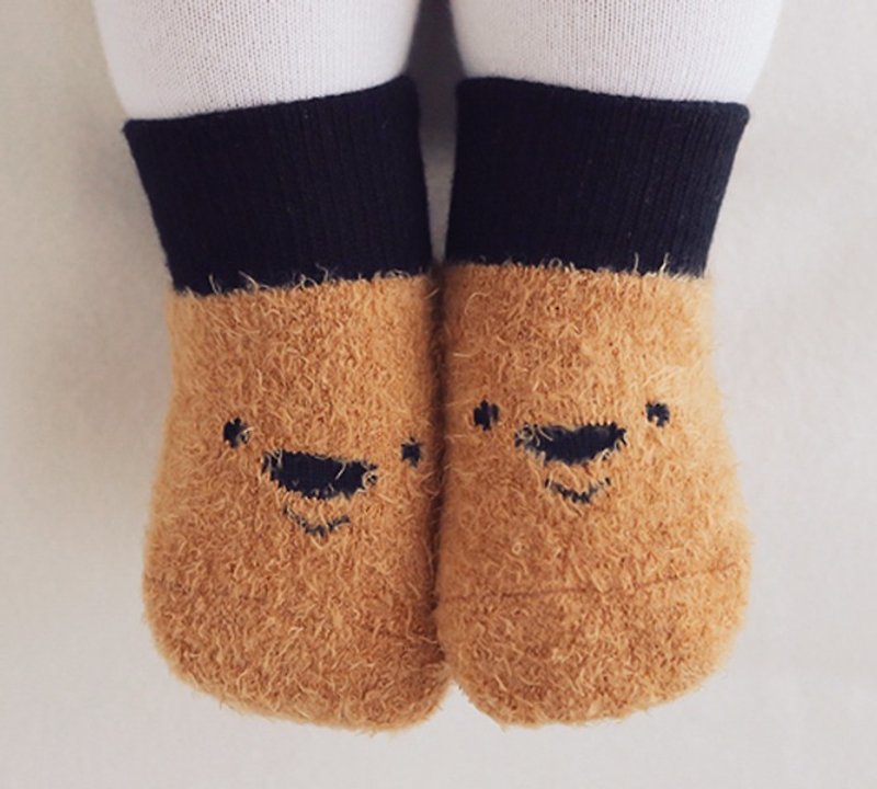 Happy Prince Korean-made fun expression baby fur socks - Baby Socks - Polyester Multicolor