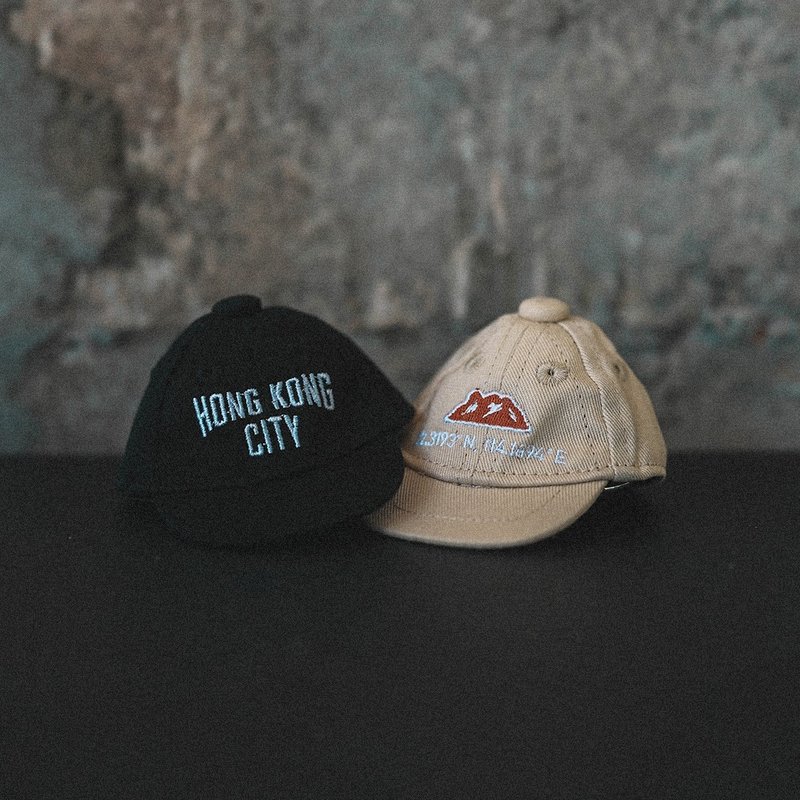 HK CITY / 獅子山 迷你帽仔匙扣 掛飾 公仔配件 - 鑰匙圈/鑰匙包 - 棉．麻 多色