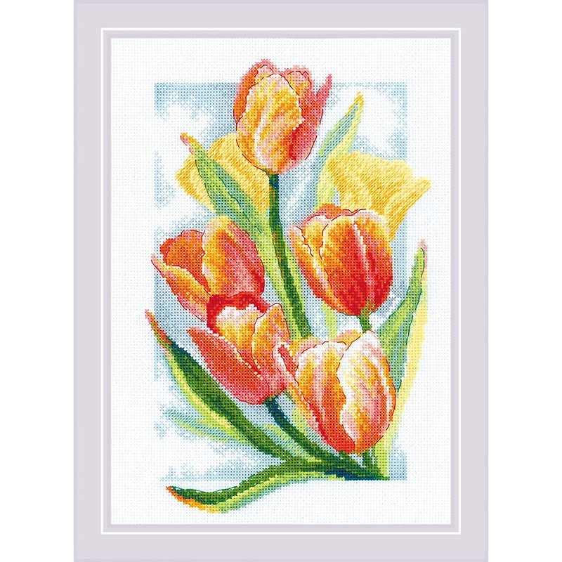 2191 - RIOLIS Cross Stitch Material Pack - Tulip - Knitting, Embroidery, Felted Wool & Sewing - Other Materials 