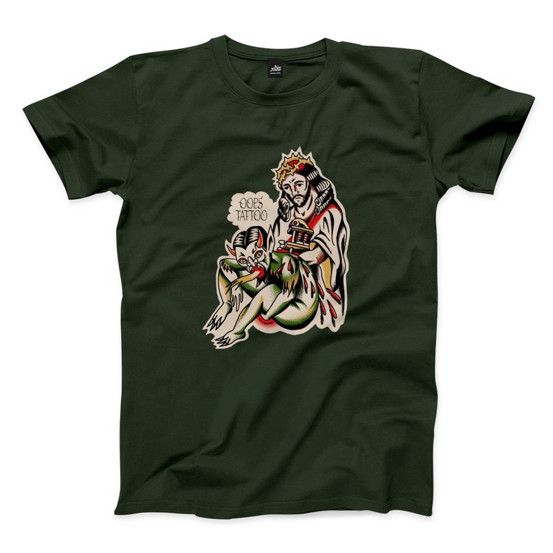 Punishment-Forest Green-Unisex T-shirt - Men's T-Shirts & Tops - Cotton & Hemp Green