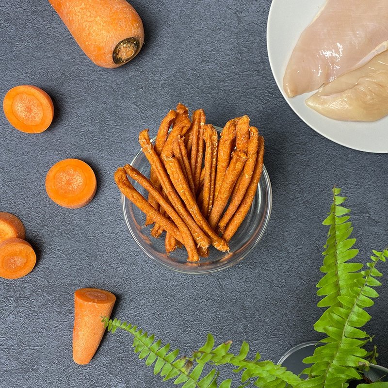 [Carrot Chicken Strips] Vision Care Pet Snacks-Suitable for dogs and cats - Snacks - Fresh Ingredients Red