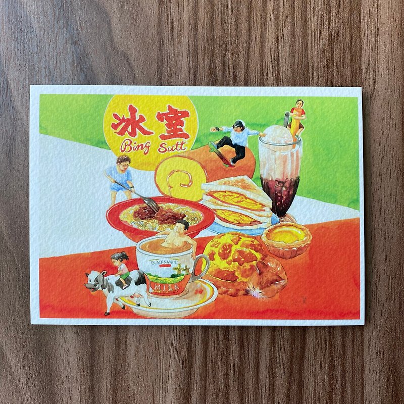 กระดาษ การ์ด/โปสการ์ด ขาว - Bing Sutt postcard