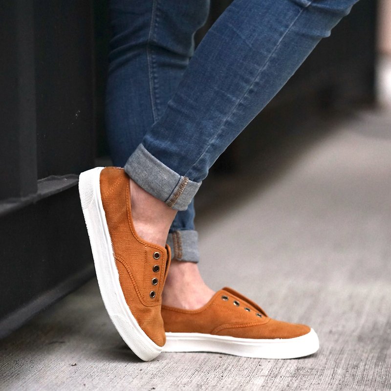 CIENTA Canvas Shoes 10777 43 - รองเท้าลำลองผู้ชาย - ผ้าฝ้าย/ผ้าลินิน สีส้ม