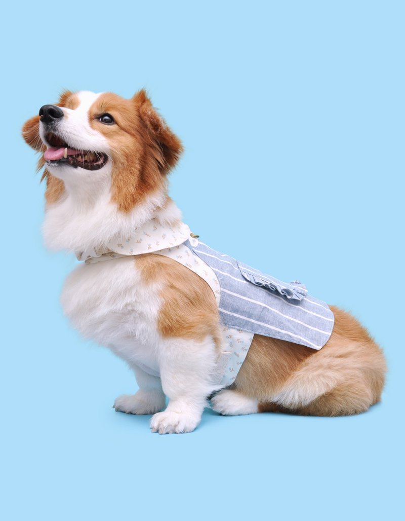 LeFluoAmong pet harness - ชุดสัตว์เลี้ยง - ผ้าฝ้าย/ผ้าลินิน สีใส