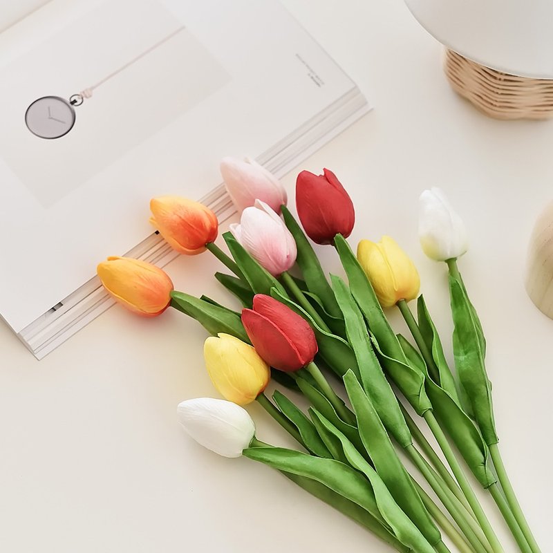 COCODOR-装飾花-チューリップ-レッド（29cm）[単品販売不可] - その他 - プラスチック レッド