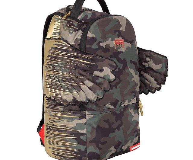 Sprayground DOUBLE DRIP DLXV BACKPACK Gold & Silver Authentic New with Tags
