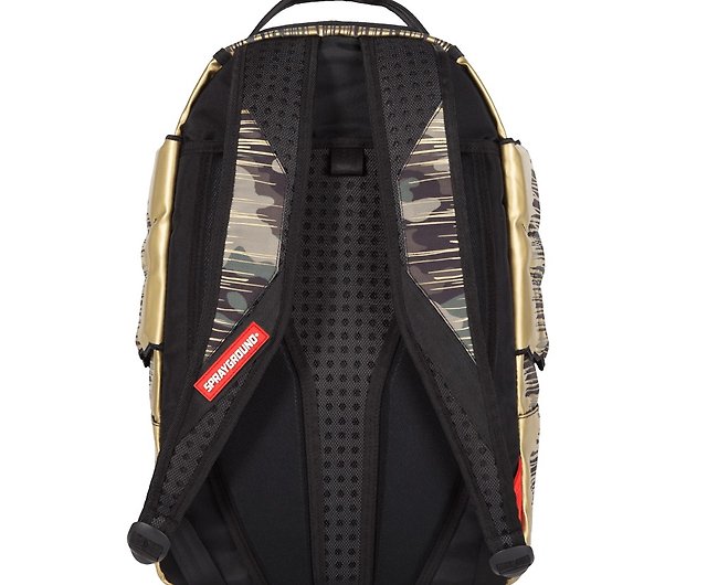 Sprayground Camo Branded Dlx Backpack in Gray