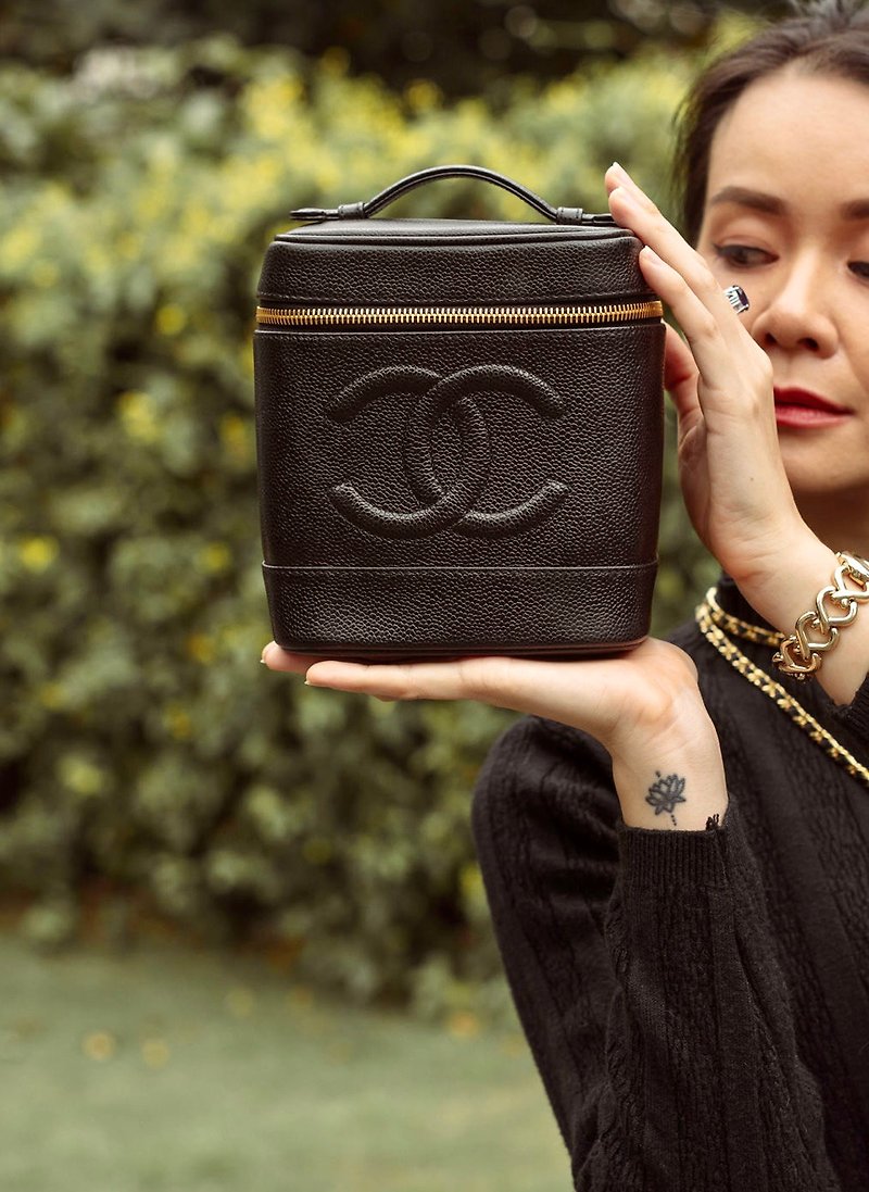 Chanel Vintage Vanity bag - อื่นๆ - หนังแท้ สีดำ