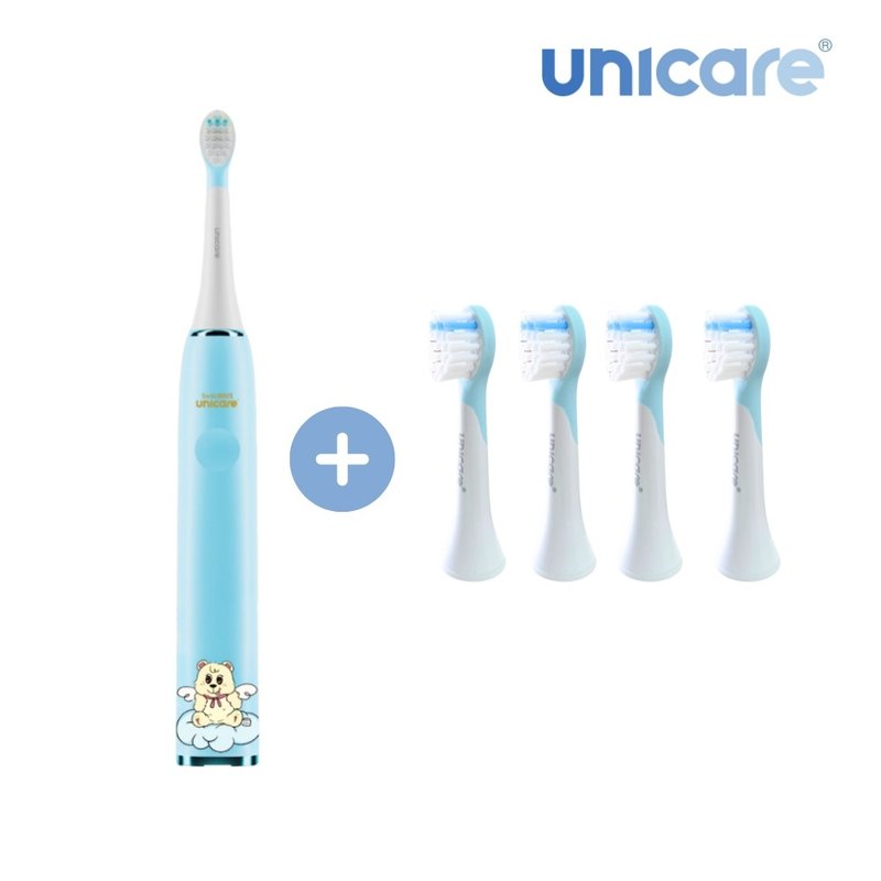 Oral health care group-unicare unibear sonic cyclone children's electric toothbrush + four brush heads for children - แปรงสีฟัน - โลหะ 