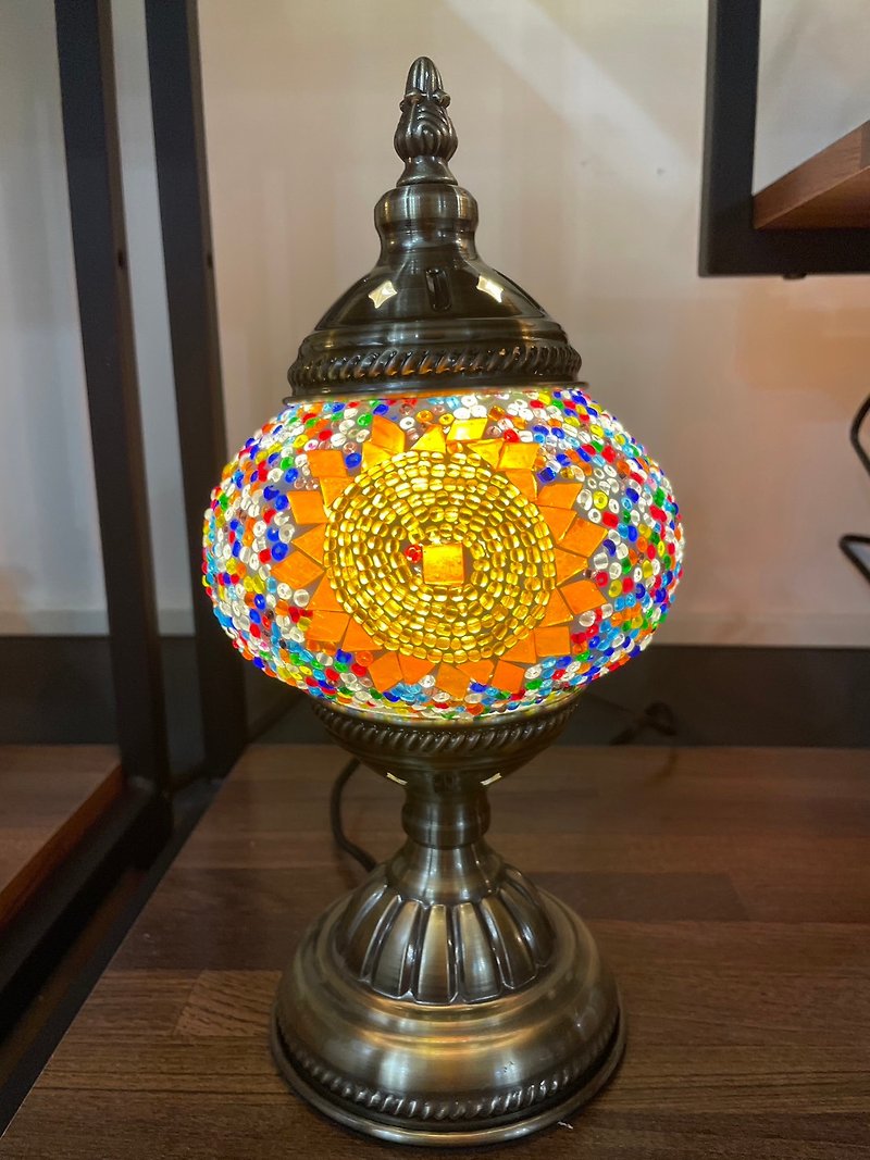 The first choice for gift giving-Handmade by Turkish teacher Tujia-Limited version of Turkish mosaic palace lantern - โคมไฟ - แก้ว 