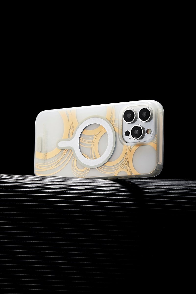 【磁吸板】冰雪白磨砂鏡面 iPhone 15 Pro/15 ProMax手機殼 - 手機殼/手機套 - 塑膠 