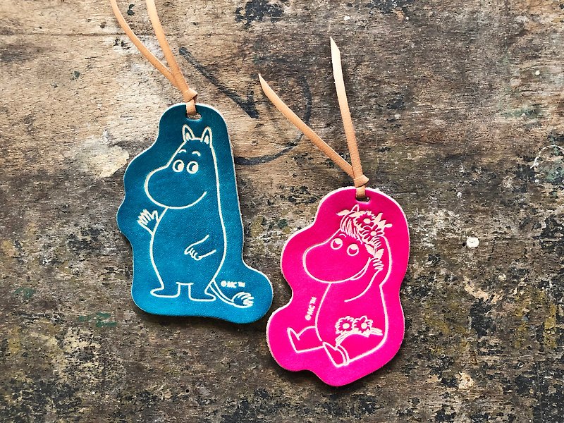 #Finished Product Manufacturing Hand-dyed MOOMINx Hong Kong-made leather Moomin Koni bookmarks are officially authorized - ที่คั่นหนังสือ - หนังแท้ หลากหลายสี