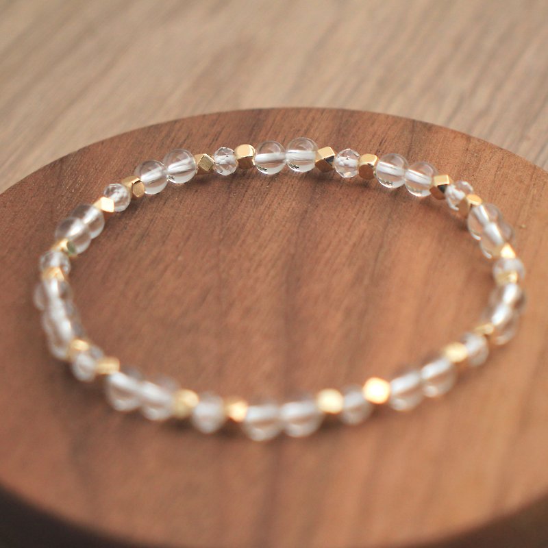 White crystal bracelet | Delicate | Elegant - สร้อยข้อมือ - คริสตัล ขาว
