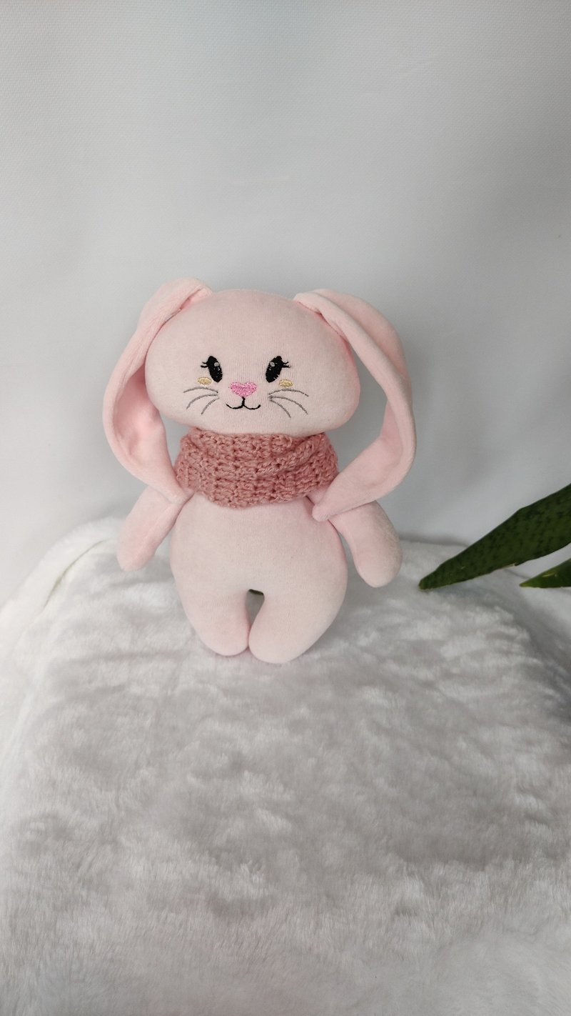 Cotton & Hemp Kids' Toys Pink - Bunny handmade 100%  cotton rabbit, toys baby