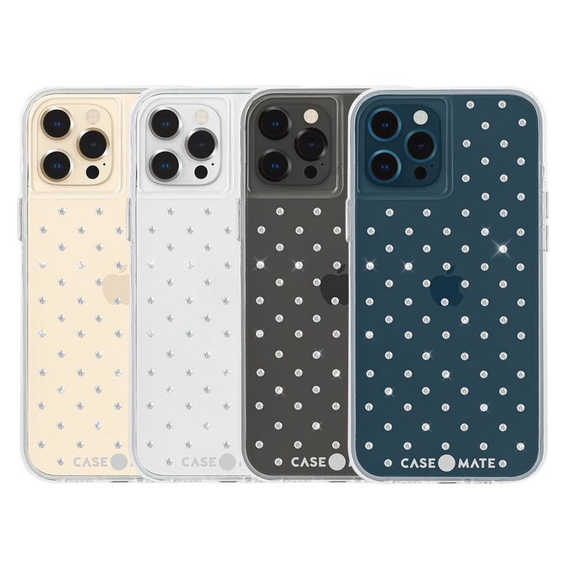 iPhone 12 系列 - Sheer Gems 手機殼 - 手機殼/手機套 - 寶石 銀色
