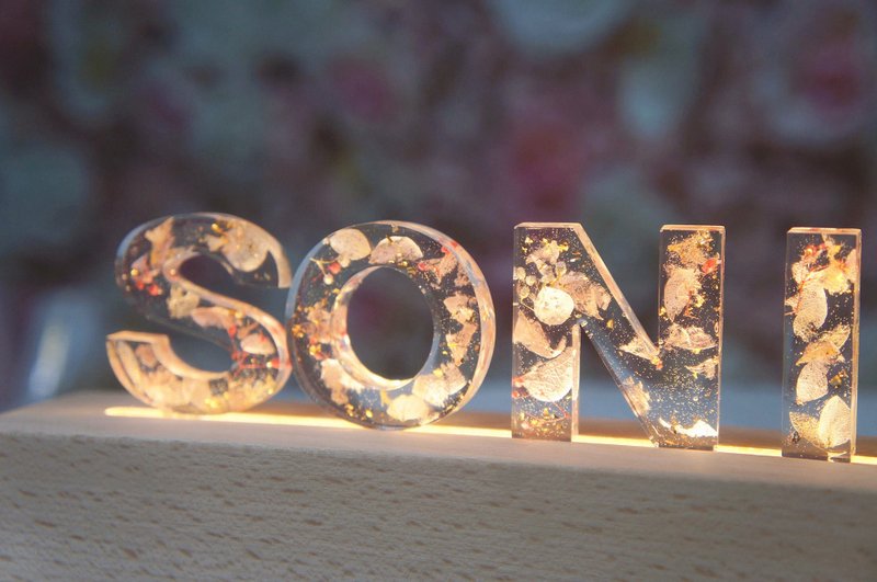 Customized Romantic Preserved Flower Night Light - โคมไฟ - พืช/ดอกไม้ สึชมพู