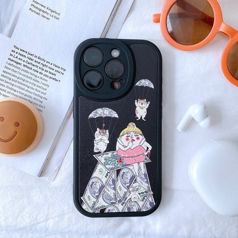 Women need money 2.0 - iPhone 13-16 mobile phone case (full soft case) - เคส/ซองมือถือ - พลาสติก สีดำ