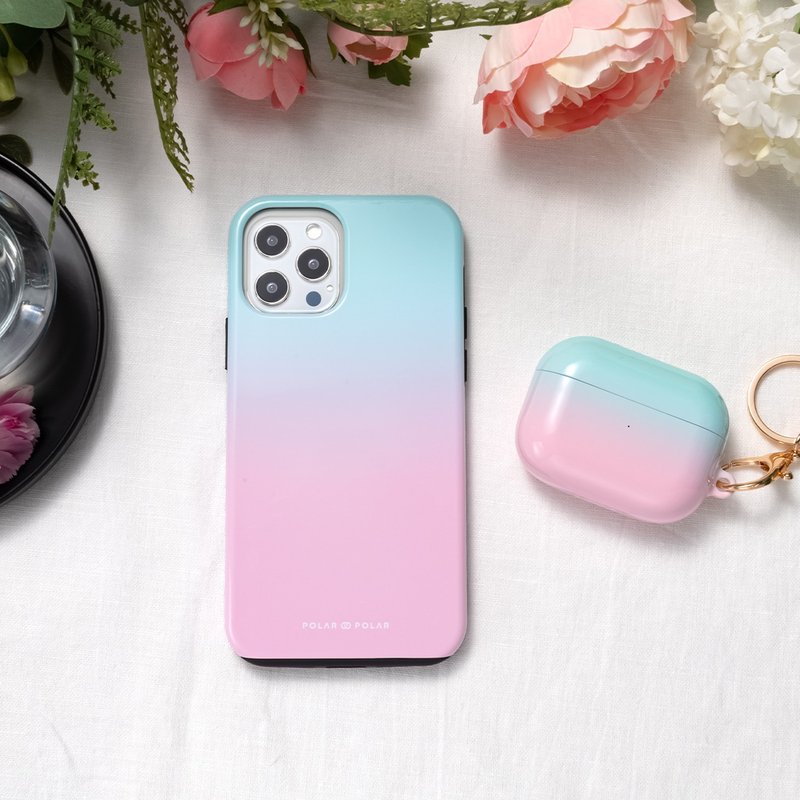 Blue Pink Pastel | iPhone MagSafe Phone Case - Phone Cases - Plastic Pink