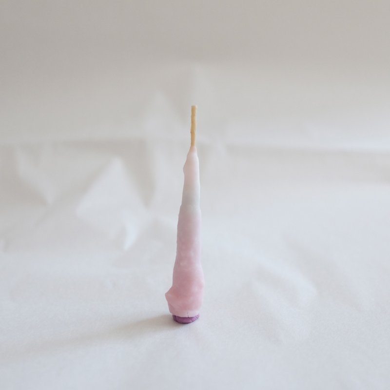 f i n g e r s | 小指キャンドル handmade candle #little finger - キャンドル・燭台 - 蝋 ピンク