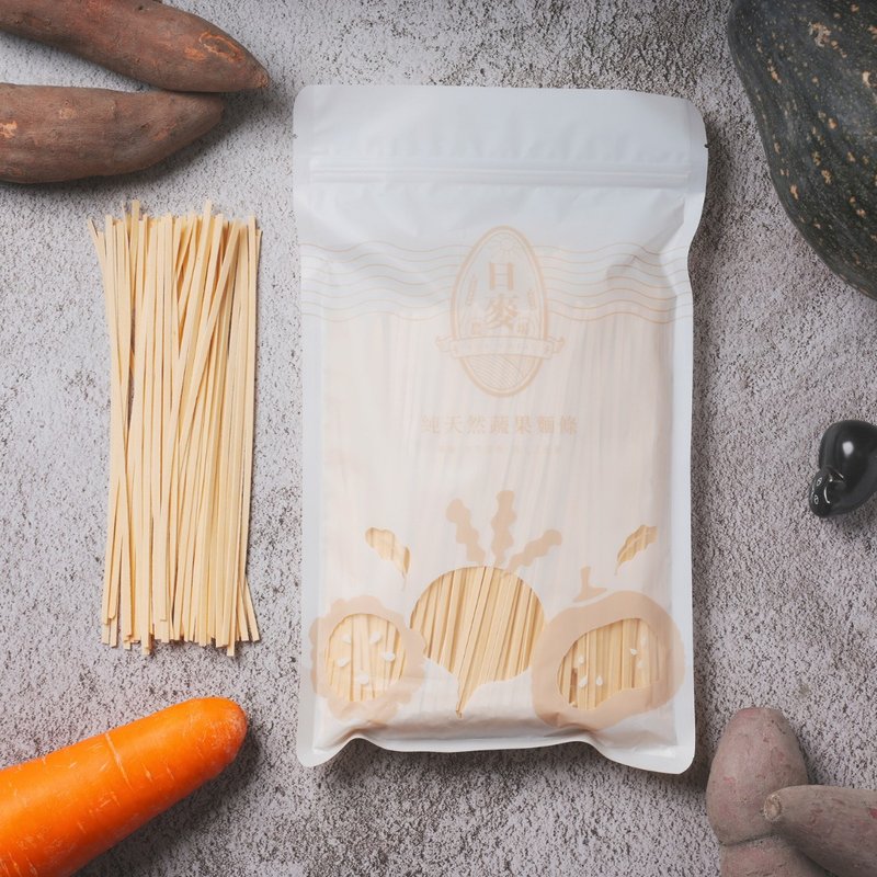 【日麥農場】純天然蔬果麵條-南瓜口味 - 拌麵/麵條/米粉 - 新鮮食材 