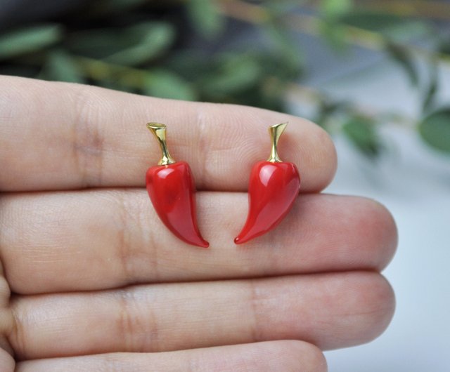 Red sale pepper earrings