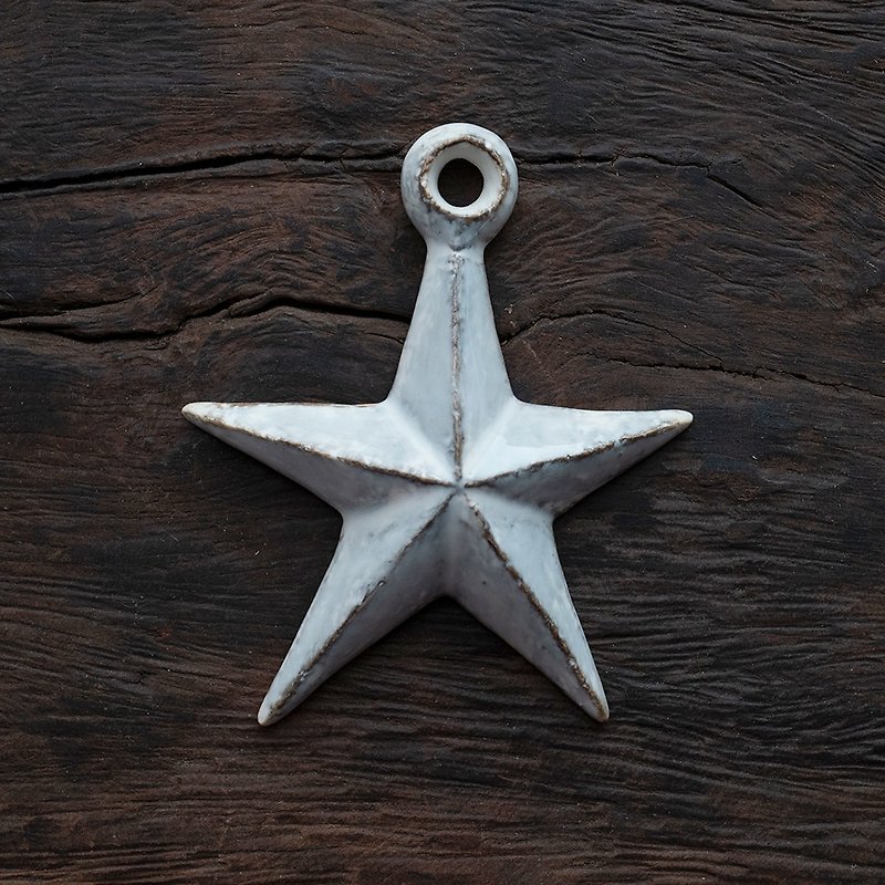 Christmas Ornament Little Star - เซรามิก - ดินเผา สีเทา