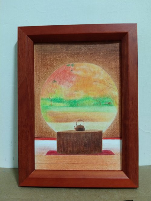 自作絵画 原画【ヒヤシンス】水彩画 色鉛筆画 自作絵画 原画【ヒヤシンス】水彩画 色鉛筆画