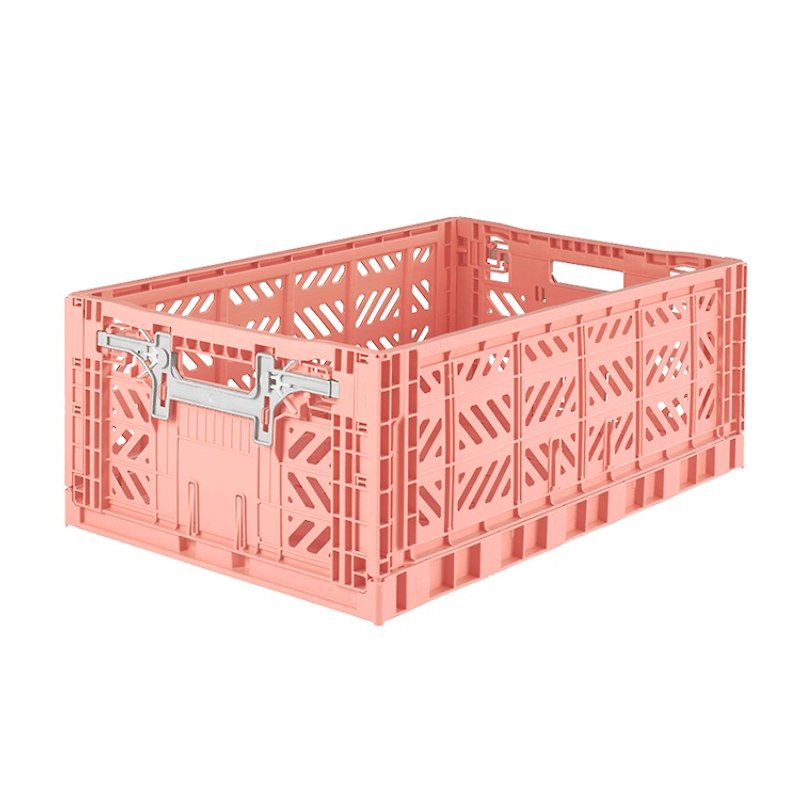 Turkey Aykasa Folding Storage Basket (L)-Salmon Meal - กล่องเก็บของ - พลาสติก 